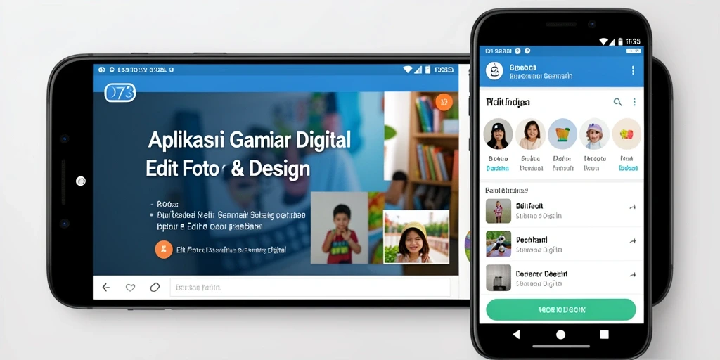 Antarmuka D73 yang user-friendly dan intuitif untuk pengeditan gambar digital.