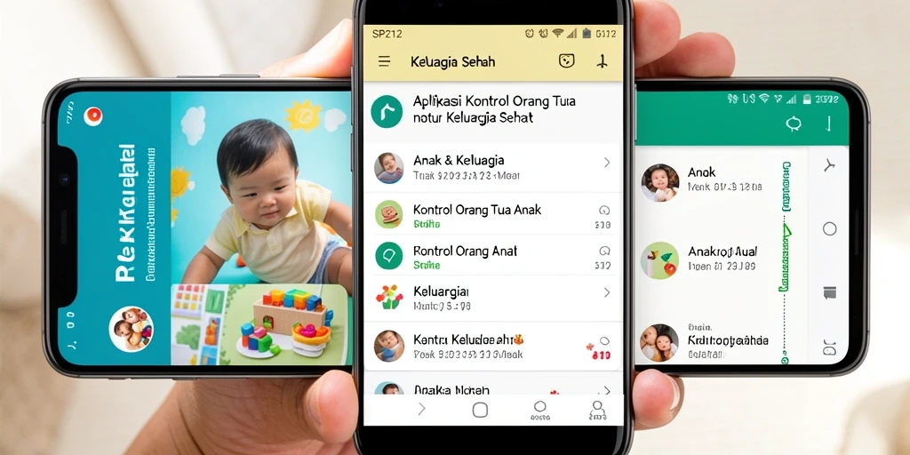 Antarmuka SP212 yang intuitif untuk kontrol orang tua.